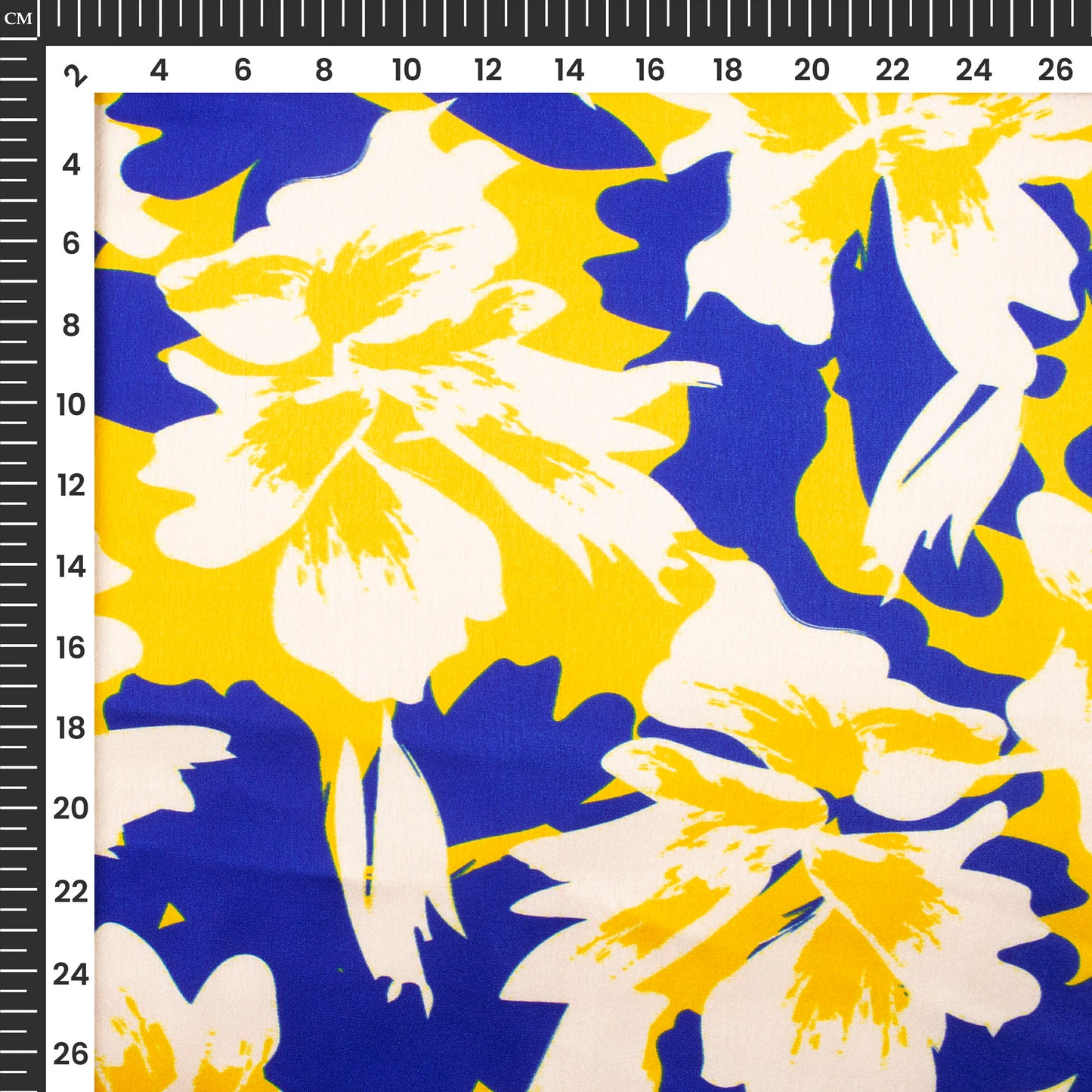 Beautiful Glossy: Floral Digital Print Japan Satin Fabric