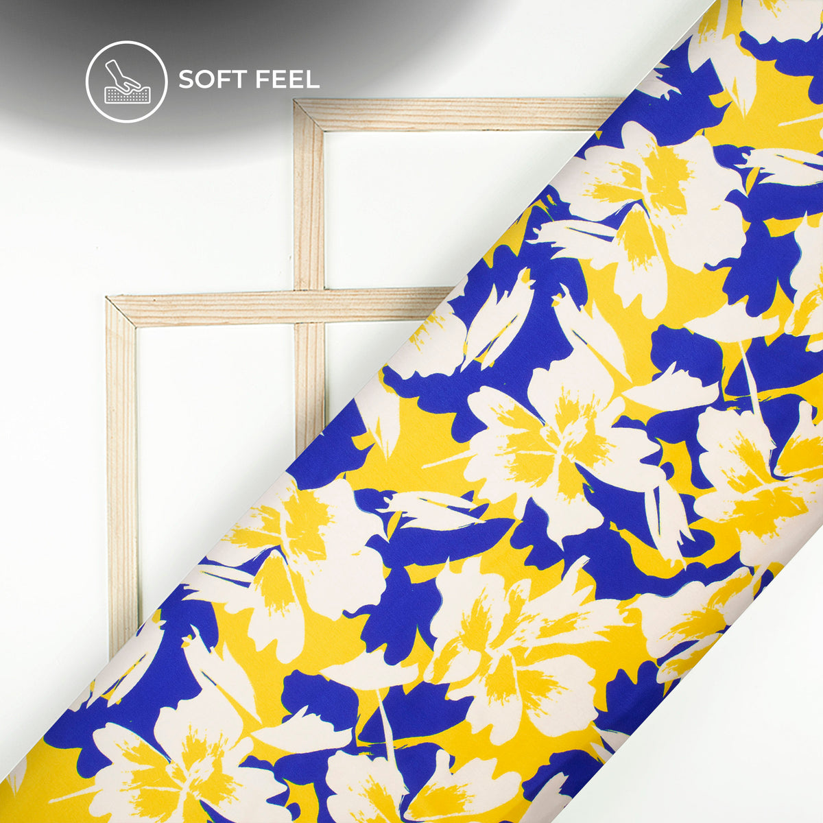 Beautiful Glossy: Floral Digital Print Japan Satin Fabric
