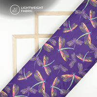 Ethereal Elegance: Glossy Digital Print Organza Satin Fabric
