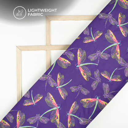 Ethereal Elegance: Glossy Digital Print Organza Satin Fabric