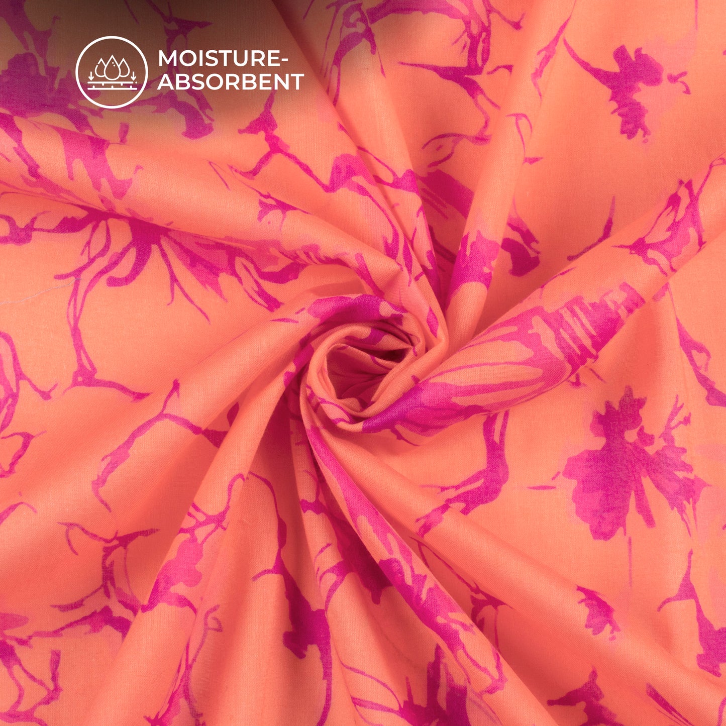 Flora Fantasia: Soft Digital Print Pure Cotton Mulmul Fabric