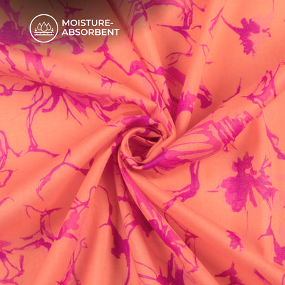 Flora Fantasia: Soft Digital Print Pure Cotton Mulmul Fabric