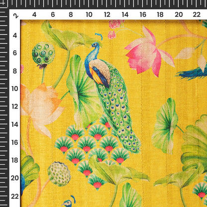 Best Selling: Premium Digital Printed Art Tusser Silk Fabric