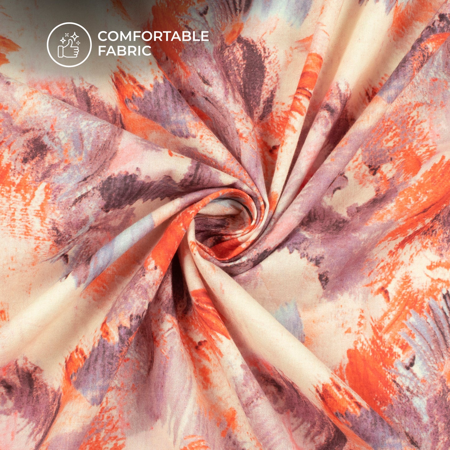 Opulent Grace: Tropical Digital Print Cotton Cambric Fabric