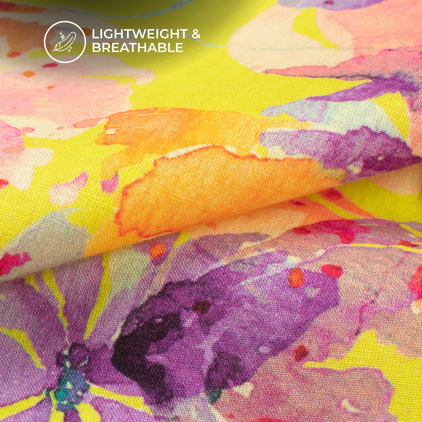 Cozy And Catchy: Floral Digital Print Cotton Cambric Fabric