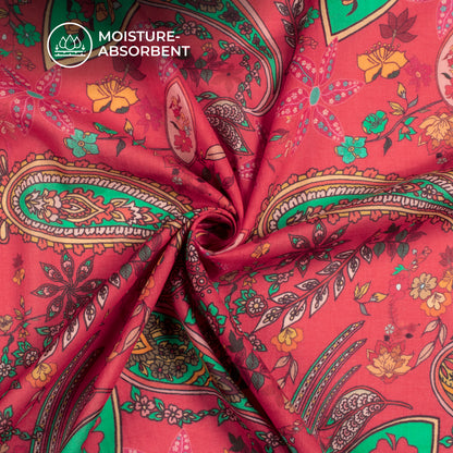 PastelParadise: Pretty Digital Print Pure Cotton Mulmul Fabric