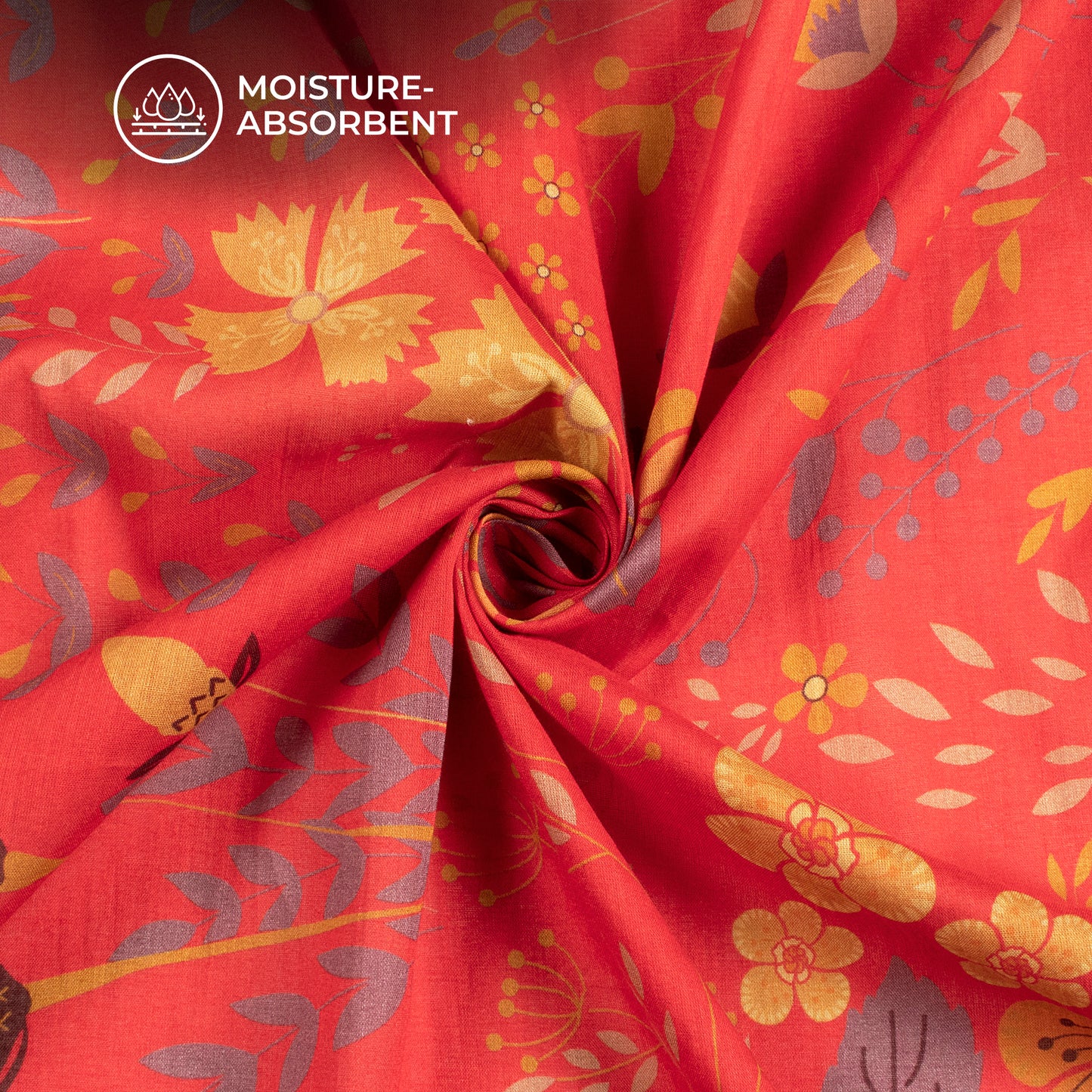 Cozy And Comfort: Floral Digital Print Pure Cotton Mulmul Fabric