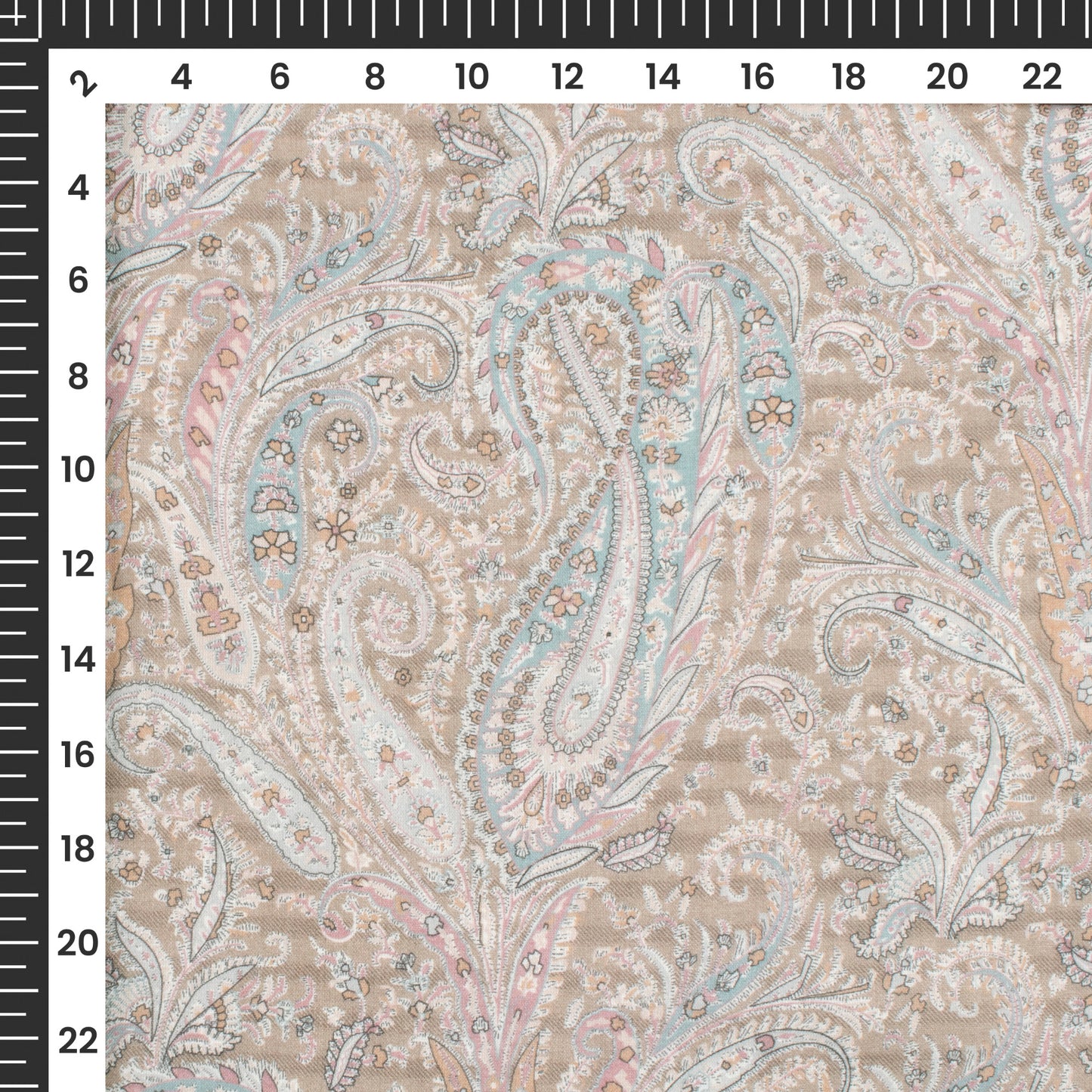 Paisley Paradise: Soft Digital Print Pure Cotton Mulmul Fabric