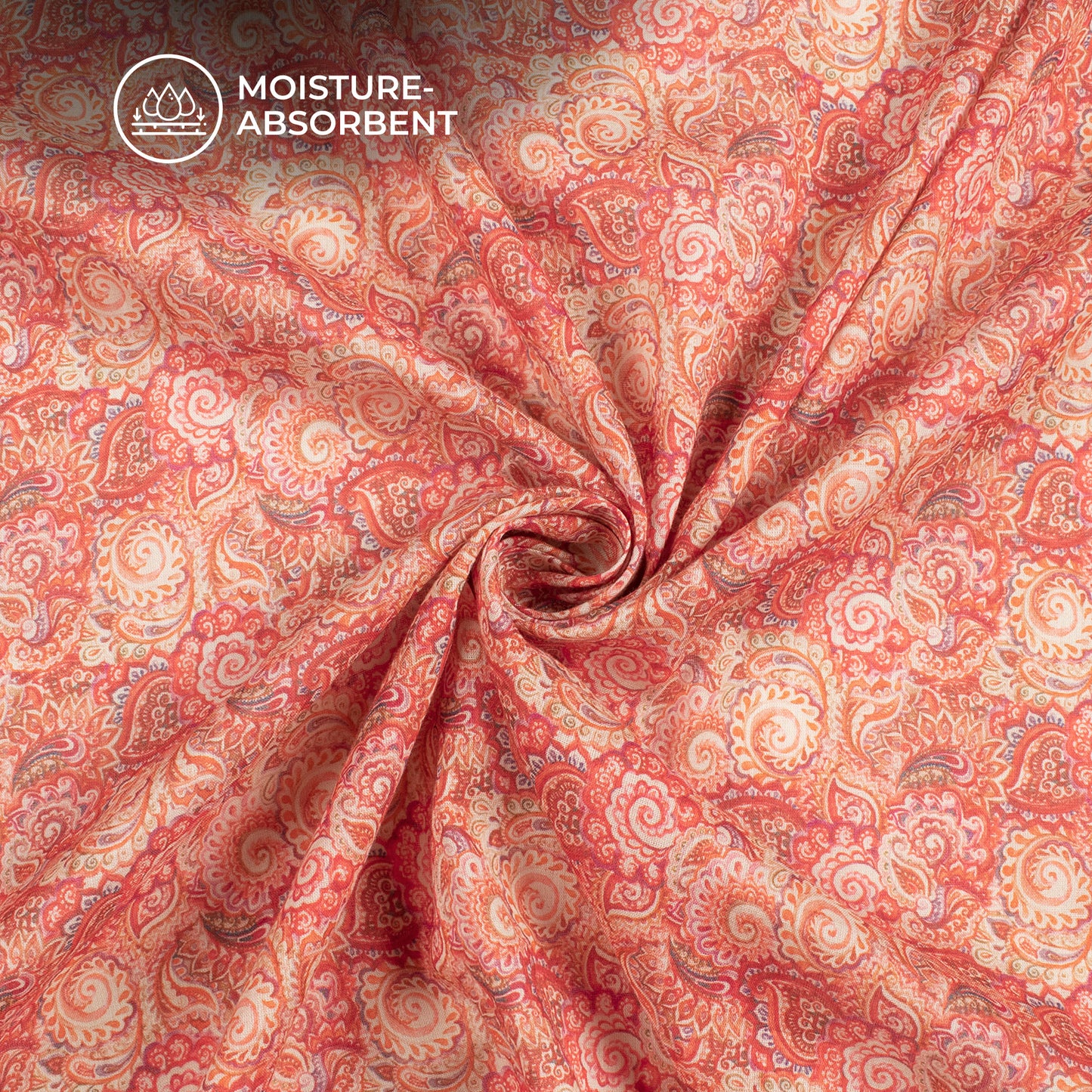 Cloudlike Comfort: Premium Digital Print Pure Cotton Mulmul Fabric