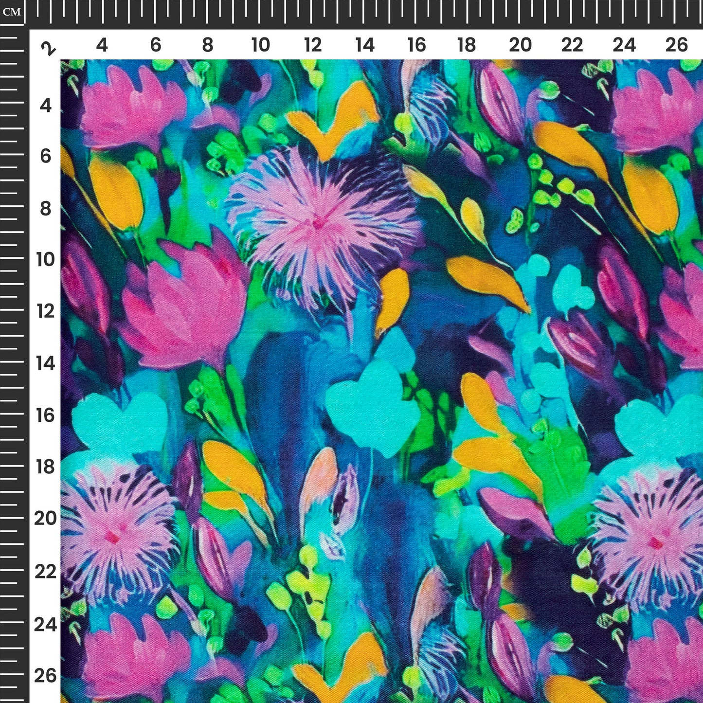 Exquisite Bloom: Magnificent Digital Print Viscose Muslin Fabric