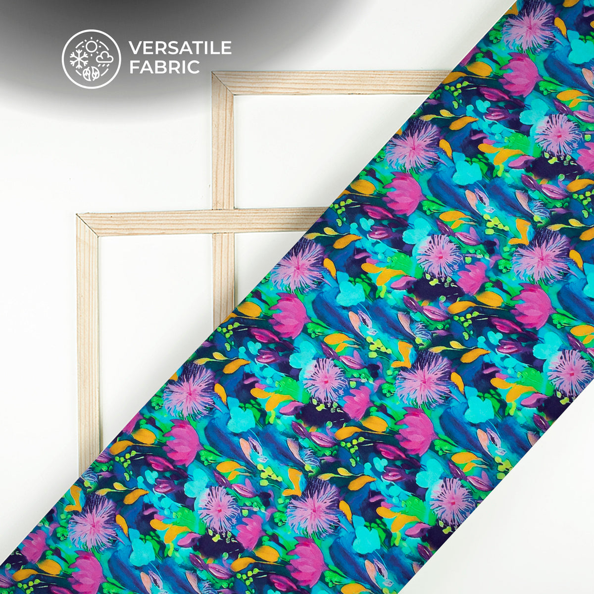 Exquisite Bloom: Magnificent Digital Print Viscose Muslin Fabric