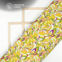 Divine Floral: Beautiful Digital Print Viscose Muslin Fabric
