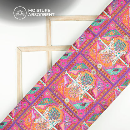 Supreme Comfort: Exquisite Traditional Digital Print Rayon Fabric