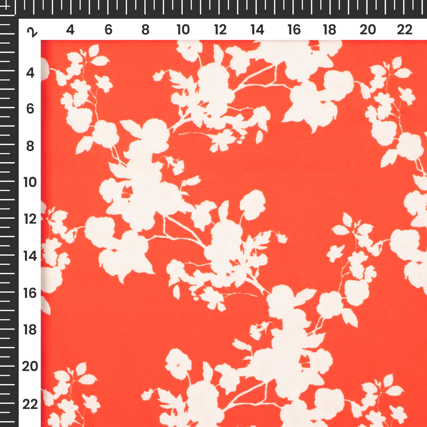 Enchanting Essence: Floral Digital Print Butter Crepe Fabric