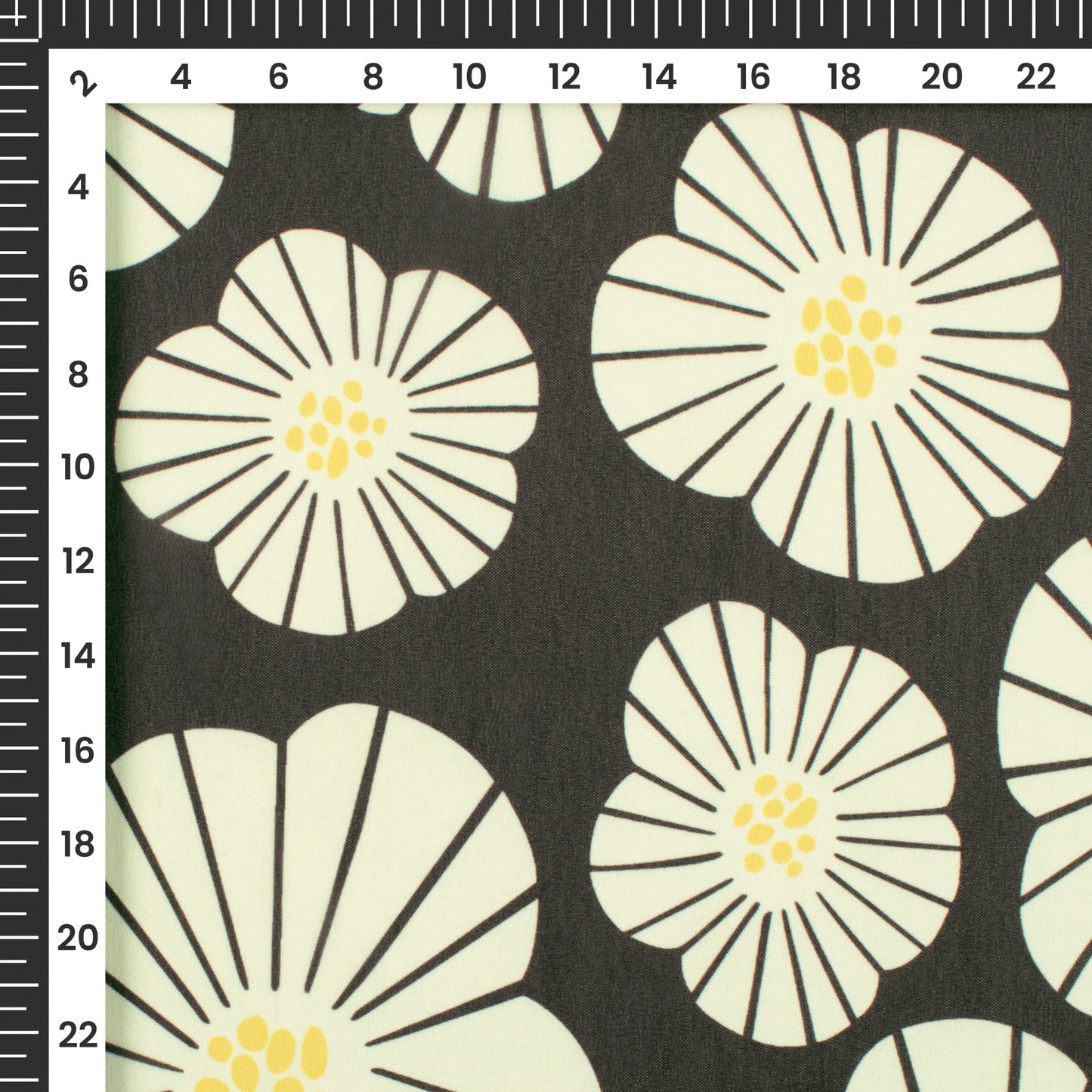 Beautiful Glossy: Floral Digital Print Georgette Fabric