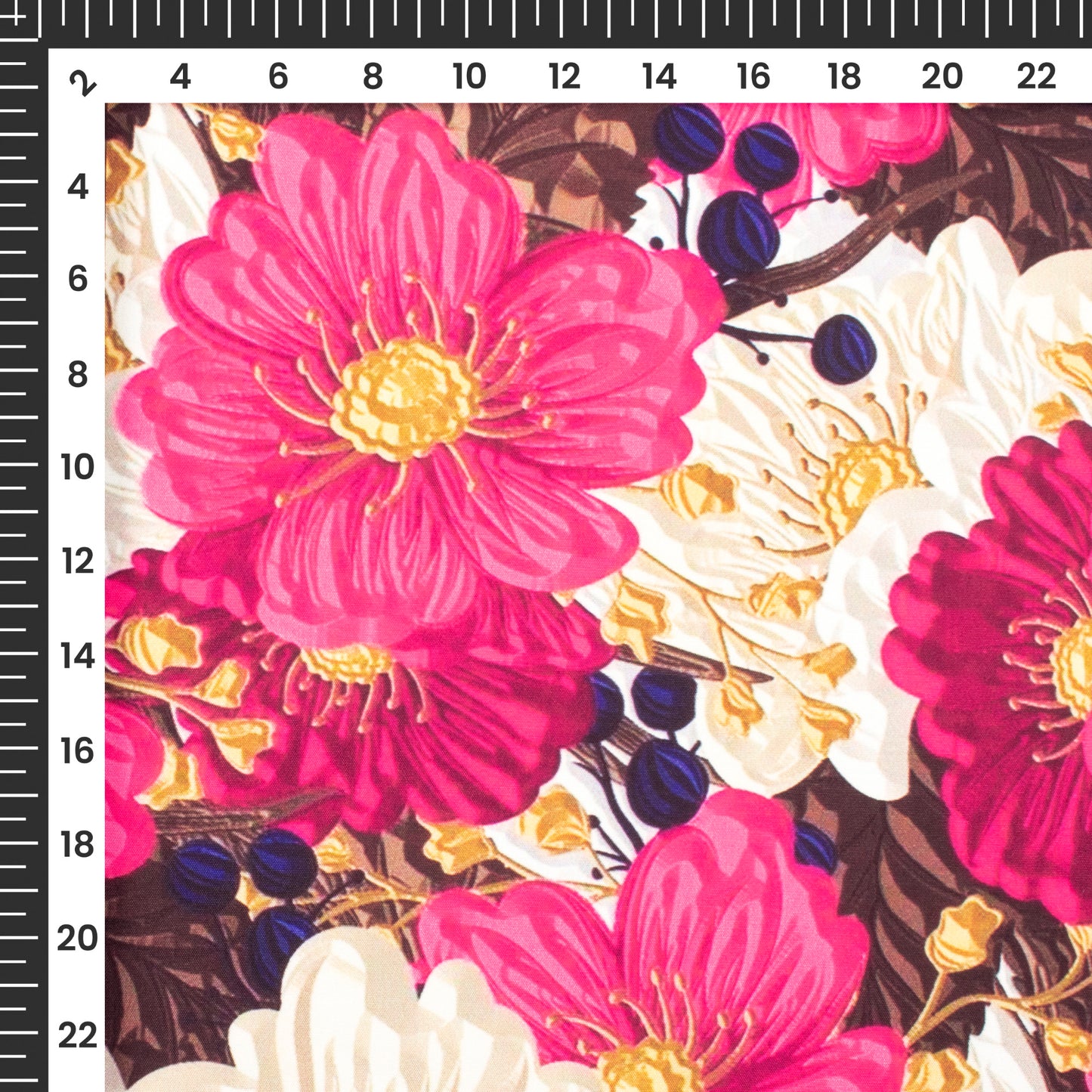 Ultra Premium Seamless Floral Digital Print Butter Crepe Fabric