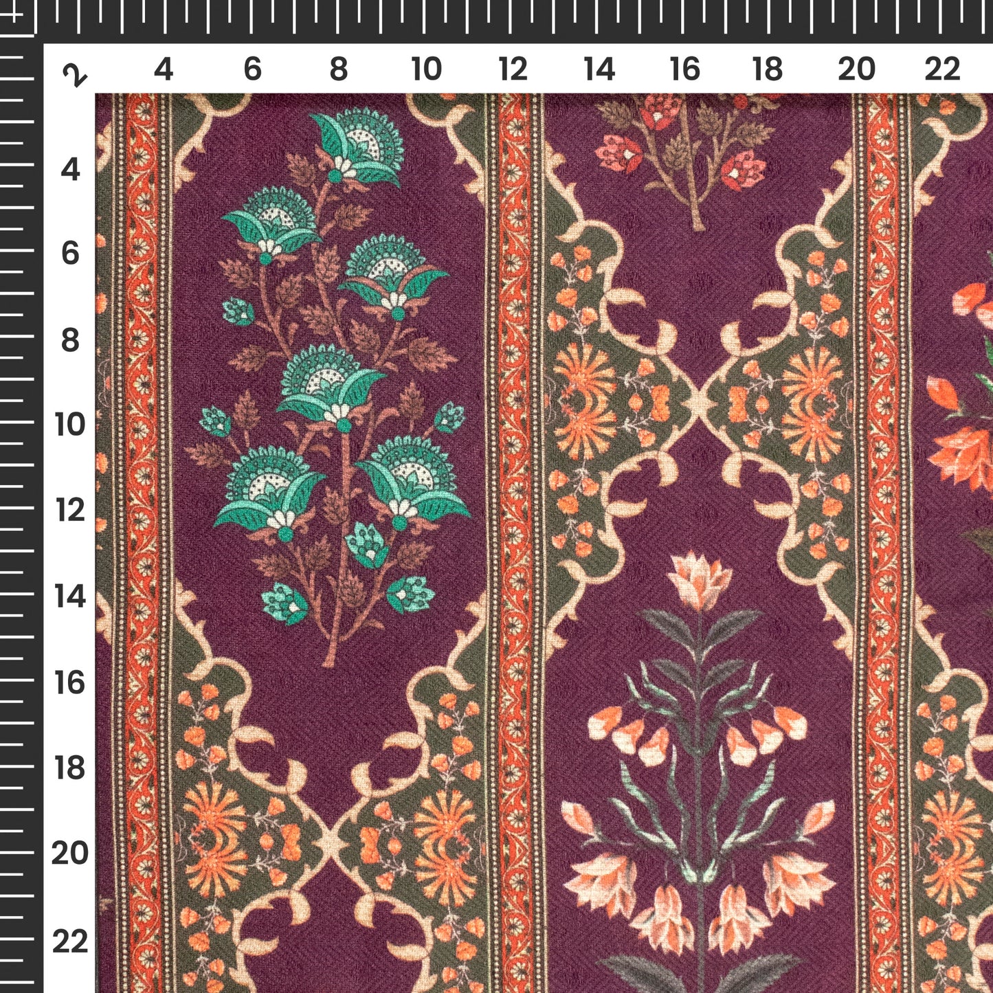 Exclusive Mugal Era Art Digital Print Elegant Blend Pashmina Fabric