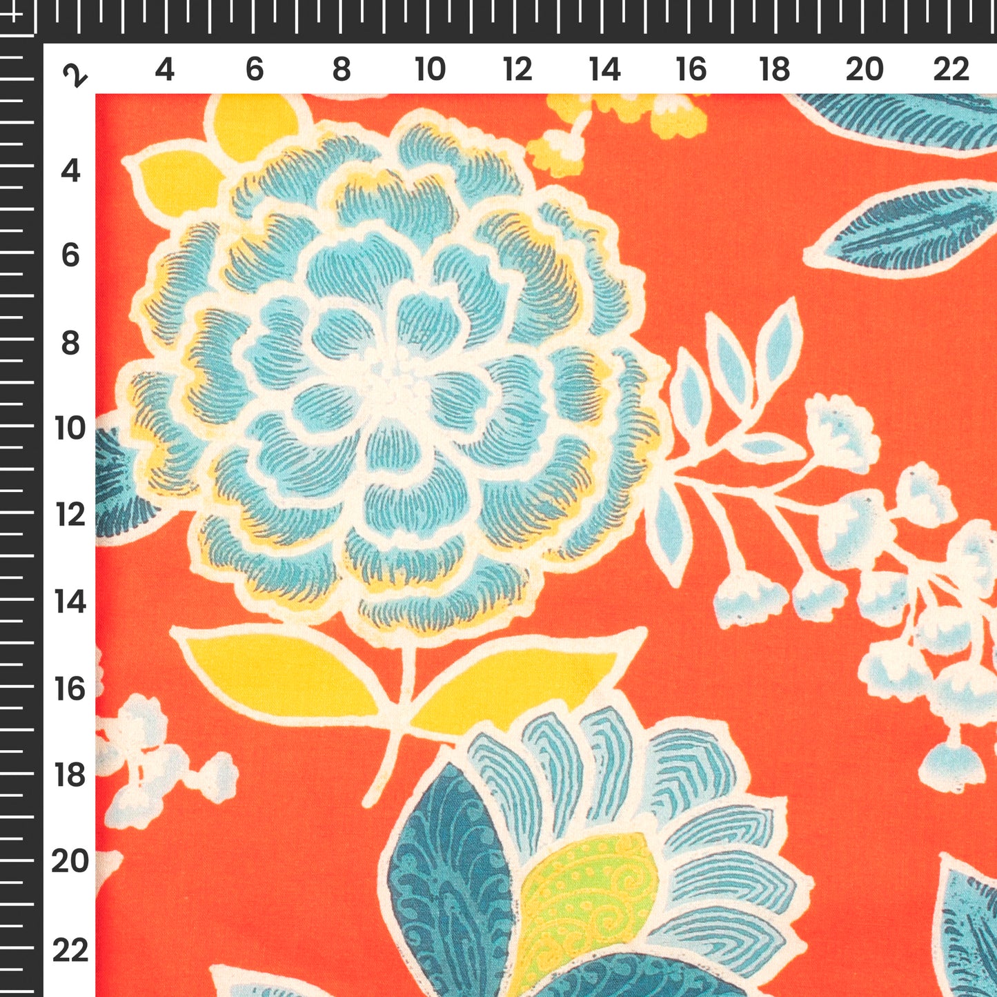 Seamless Beautiful Floral Digital Print Cotton Cambric Fabric