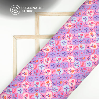 Anciant Mugal Geometric Floral Art Digital Print Pure Cotton Mulmul Fabric