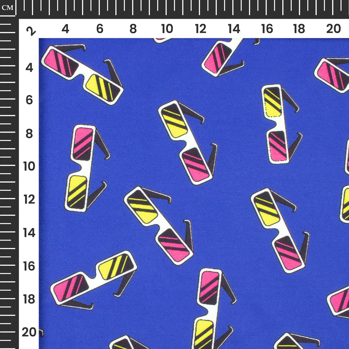 Beach Vibes : Pink Quirky Digital Print Rayon Fabric