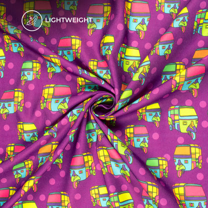 Trendy Seamless Auto Digital Print Rayon Fabric