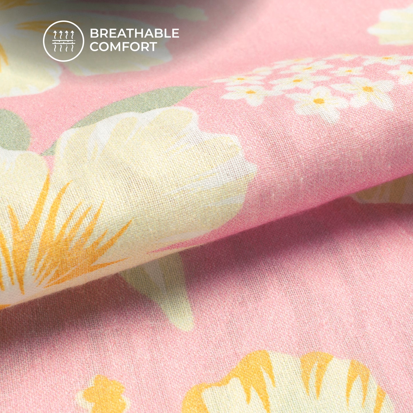 Glamorous Floral Digital Print Brasso Cotton Cambric Fabric