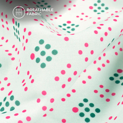 Diamond Shape Geometric Digital Print Muslin Fabric