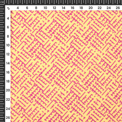 Cool Seamless Geometric Digital Print Muslin Fabric