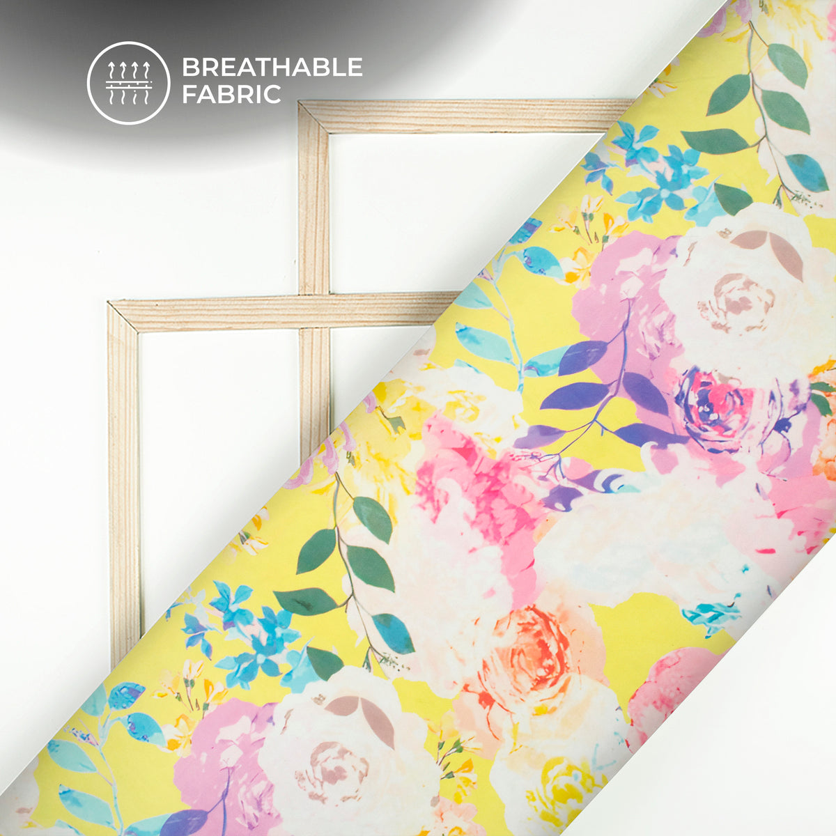 Multicolor Floral Digital Print Lightweight Georgette Fabric