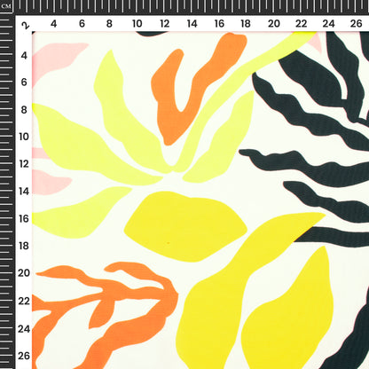 Multi Color Floral Digital Print Crepe Silk Fabric