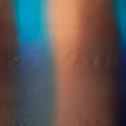 Dark Brown And Blue Ombre Digital Print Organza Satin Fabric