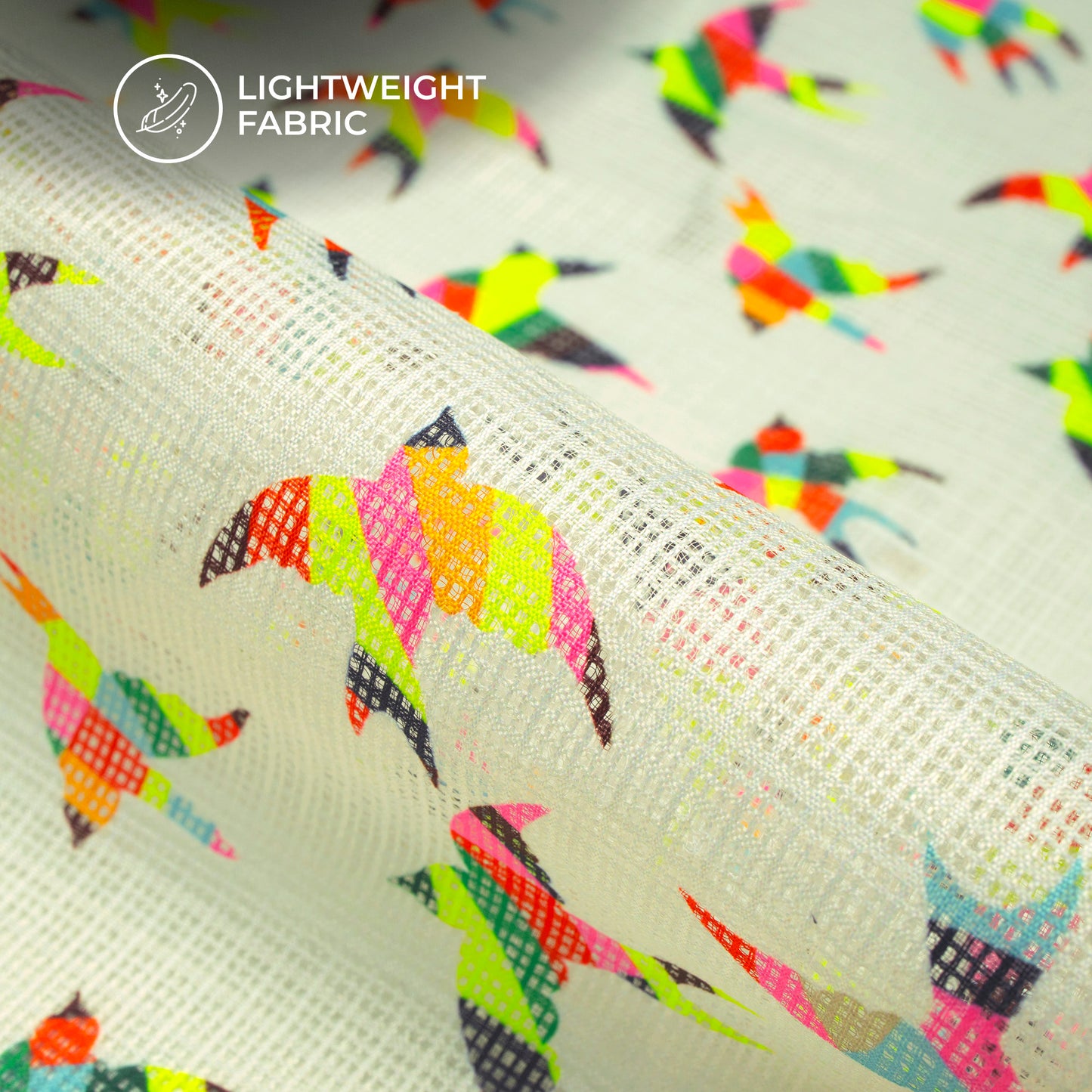 NeonKota Flight : Bird-Inspired Digital Print Neon Kota For Visionary Designers