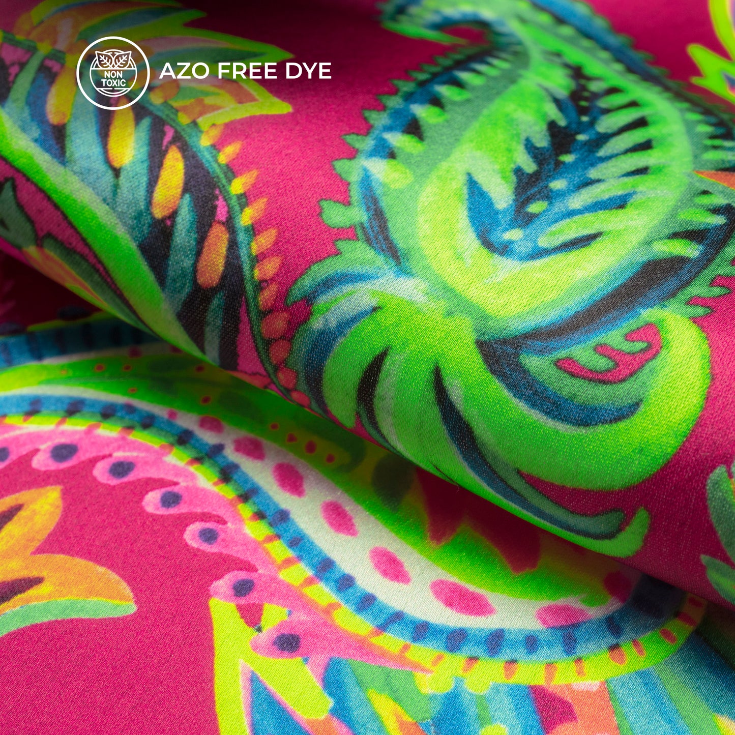 Fablab Neon - Japan Satin Neon Digital Print Fabric For Trendsetters