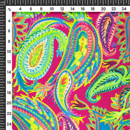 Fablab Neon - Japan Satin Neon Digital Print Fabric For Trendsetters
