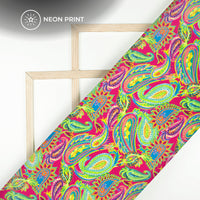 Fablab Neon - Japan Satin Neon Digital Print Fabric For Trendsetters