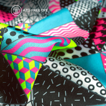 Neonxmetry - Digital Print Neon Japan Satin Fabric For The Next Generation