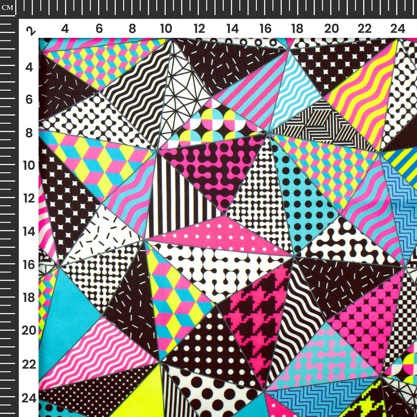 Neonxmetry - Digital Print Neon Japan Satin Fabric For The Next Generation