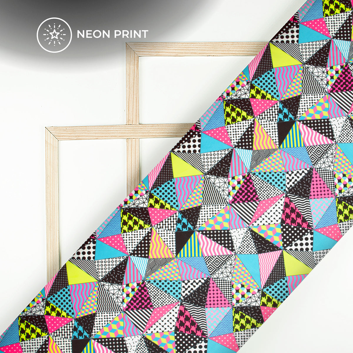 Neonxmetry - Digital Print Neon Japan Satin Fabric For The Next Generation