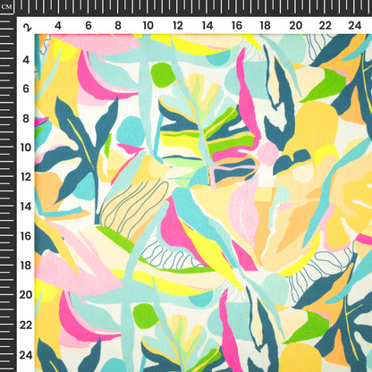 Neonpop - Digital Print Neon Japan Satin Fabric For Bold Creator