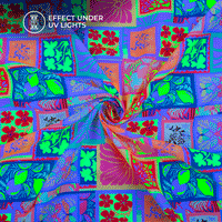 Stylish Floral Bird Digital Print Neon Rayon Fabric