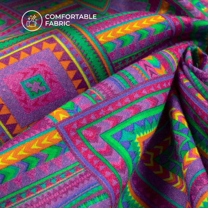 Geometric Patola Digital Print Cotton Cambric Fabric