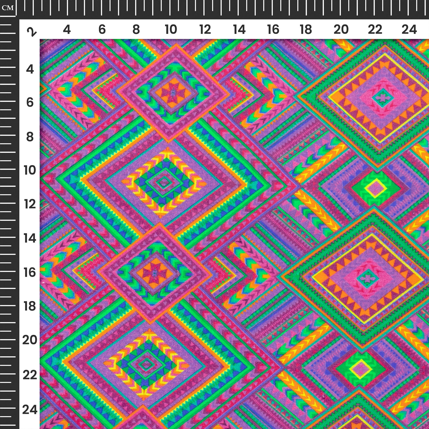 Geometric Patola Digital Print Cotton Cambric Fabric
