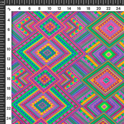Geometric Patola Digital Print Cotton Cambric Fabric
