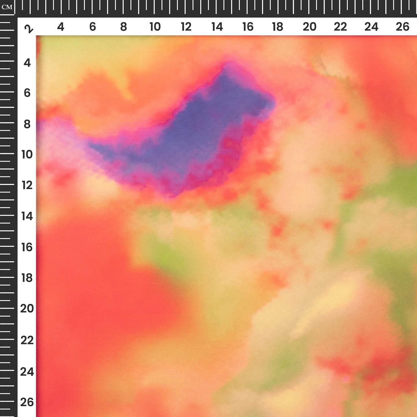 Multi-Color Tie And Dye Digital Print Moss Georgette Fabric(Width 56 Inches)
