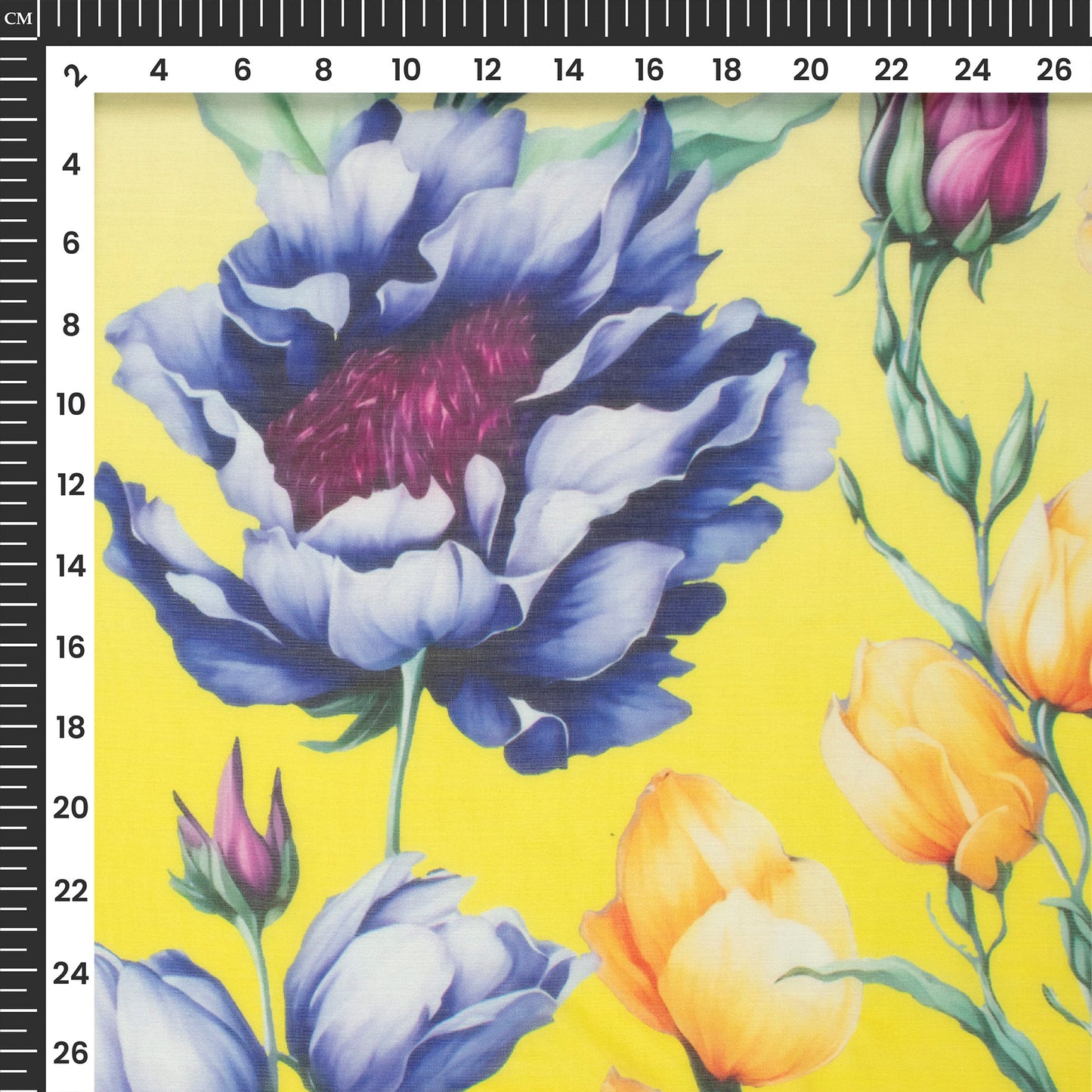 Multi-Color Floral Digital Print Poly Chiffon Fabric
