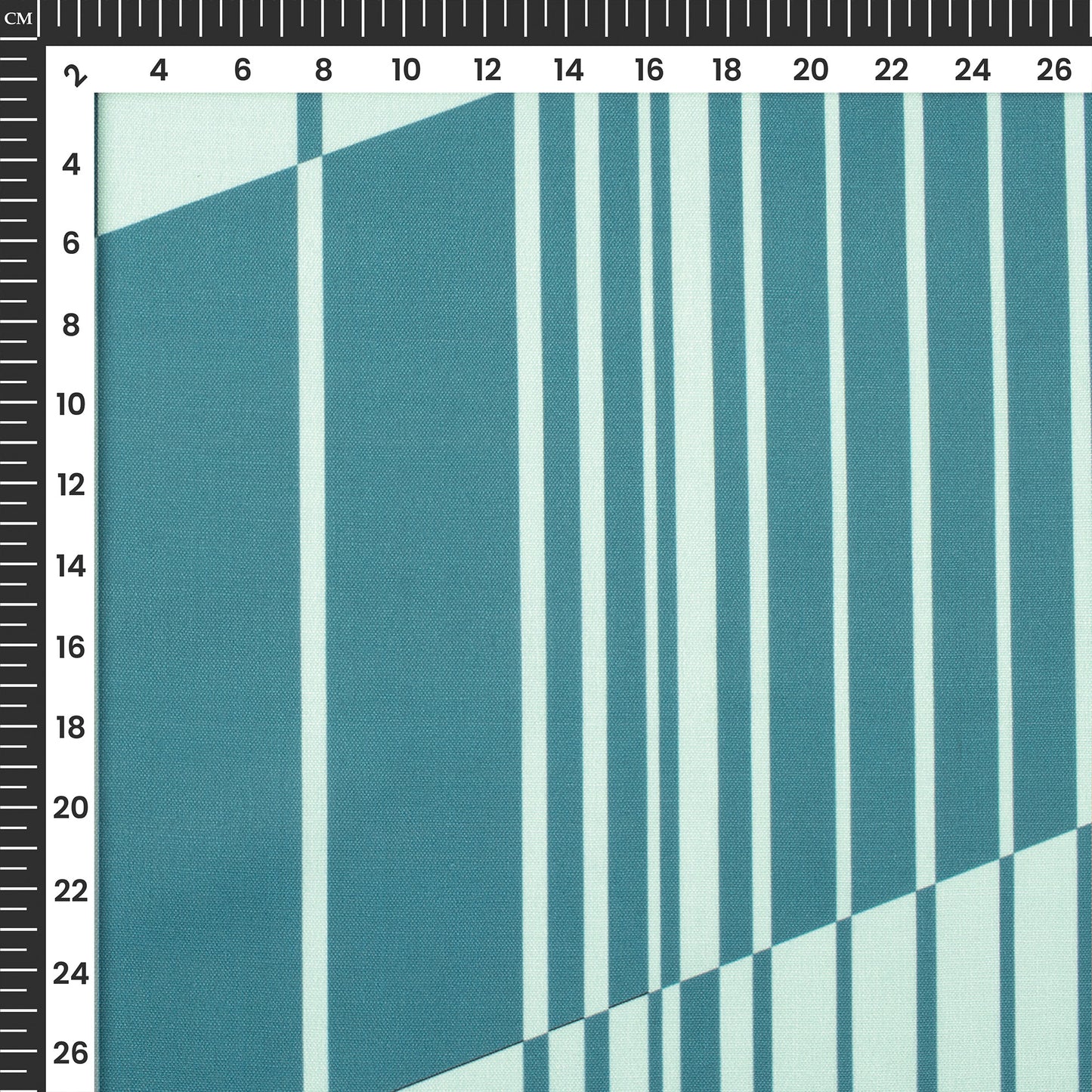 Vibe Stripes - Retro Lines Digital Print Poly Linen Fabric