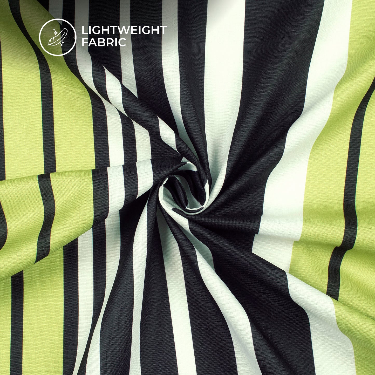 2025 Fabric Hit - Striped Digital Print Poly Linen Fabric For DIY