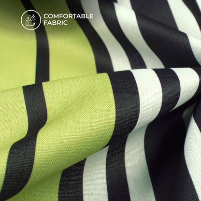 2026 Fabric Hit - Striped Digital Print Poly Linen Fabric For DIY