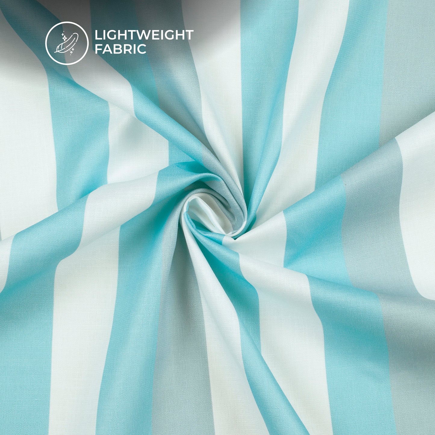 #1 Style Choice - Stripes Digital Print Poly Linen fabric