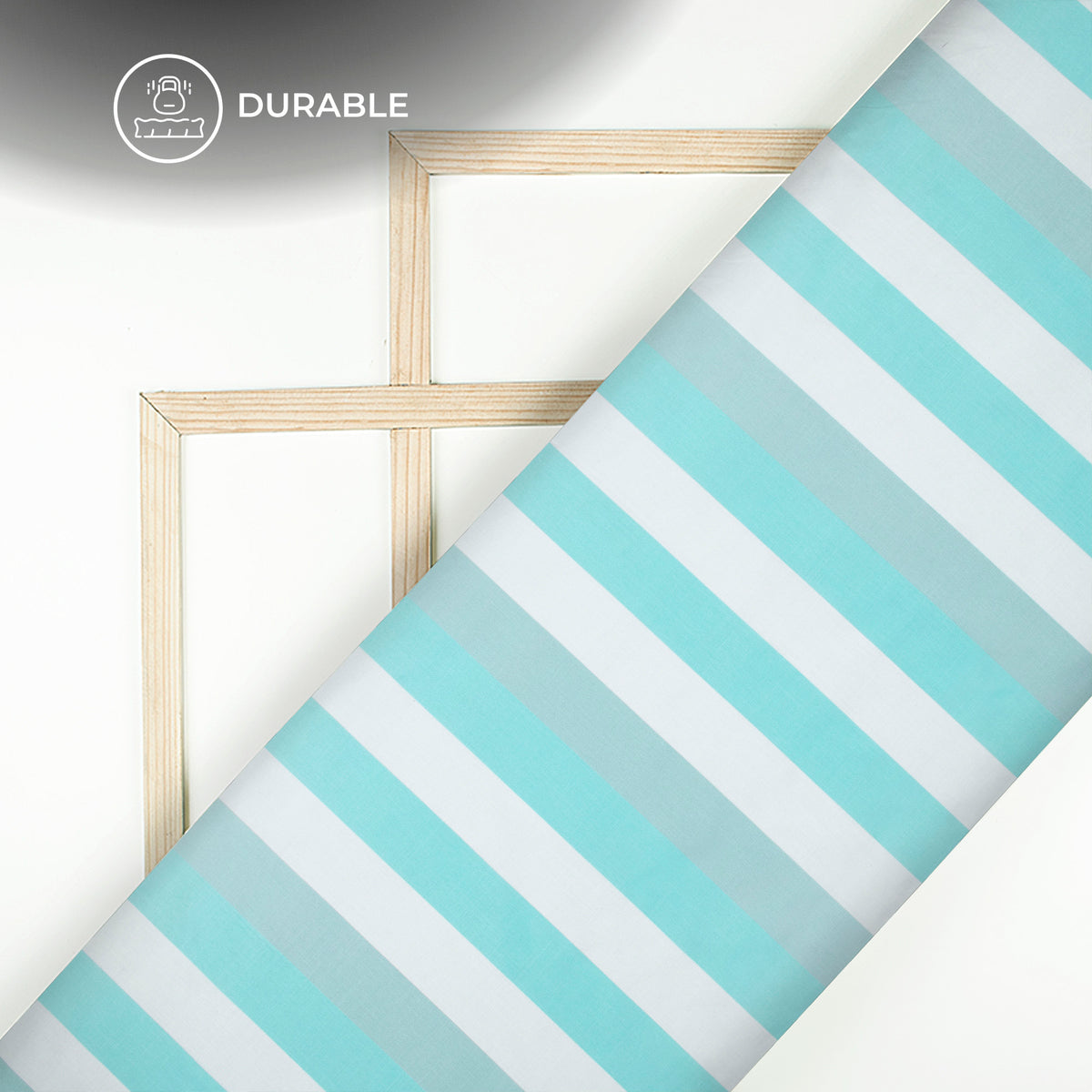 #1 Style Choice - Stripes Digital Print Poly Linen fabric